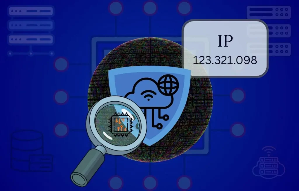 IP port checker evaluating an IP address with a cybersecurity shield